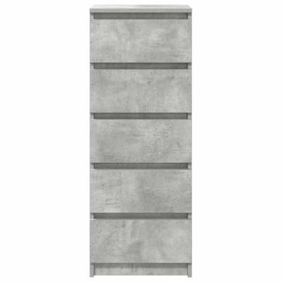 Dressoir met lades 37,5x35x99 cm spaanplaat betongrijs