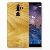 Nokia 7 Plus | Bumper Hoesje | Licht Hout - thumbnail