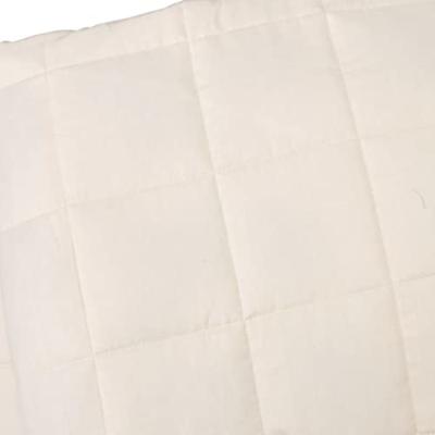 Verzwaringsdeken 122x183 cm 9 kg stof lichtcrmekleurig