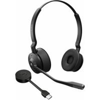 Jabra Engage 55 On Ear headset DECT Stereo Zwart Volumeregeling, Microfoon uitschakelbaar (mute) Telefoon - thumbnail