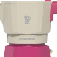 Italiaans koffiezetapparaat - PEZZETTI - FUTUREXPRESS - Aluminium - 6 kopjes - Fuchsia - thumbnail