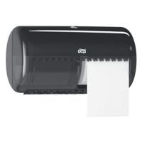 Toiletpapierdispenser Tork T4 Elevation duo zwart 557008 | 160 stuks - thumbnail
