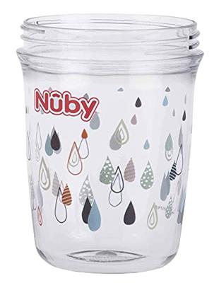 NUBY 360° Tritan(TM) Magic beker met handvatten grijs NUBY 360° Tritan(TM) Magic beker met handvatten grijs