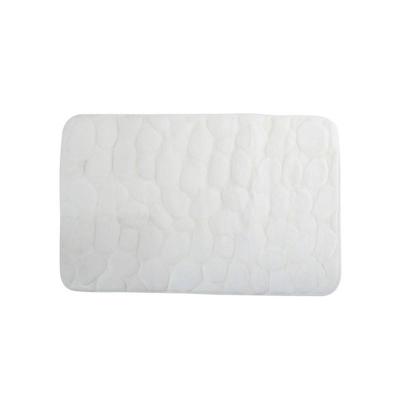 MSV Badkamerkleedje|badmat - kiezel - vloer - wit - 50 x 80 cm MSV Badkamerkleedje|badmat - kiezel - vloer - wit - 50 x 80 cm