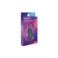 NANOCABLE 10.16.0801 USB-C 8-in-1 adapter USB-C naar 3 USB-A 3.0 USB-C PD 3.0 100 W, HDMI 1.4 4K 30 Hz, RJ45 1000 Mbit/s, met LED-verlichting, kleur zwart - thumbnail