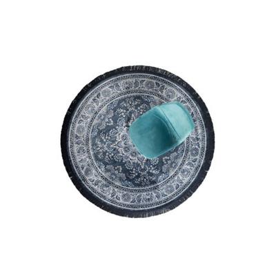 Dutchbone Rond Vloerkleed 'Bodega' 175cm, kleur Blue