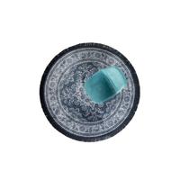 Dutchbone Rond Vloerkleed 'Bodega' 175cm, kleur Blue - thumbnail
