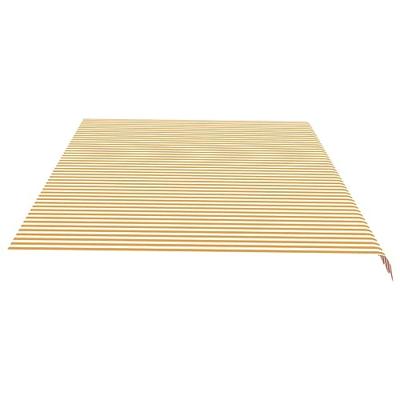 VidaXL Vervangingsdoek voor luifel 6x3,5 m geel en wit