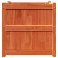 VidaXL Plantenbak 60x60x60 cm massief grenenhout wasbruin - thumbnail