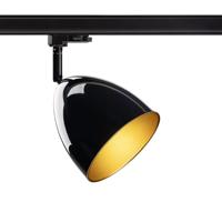 SLV PARA CONE 14 1008055 230V-railsysteem lamp 3-fasig GU10 25 W Zwart - thumbnail