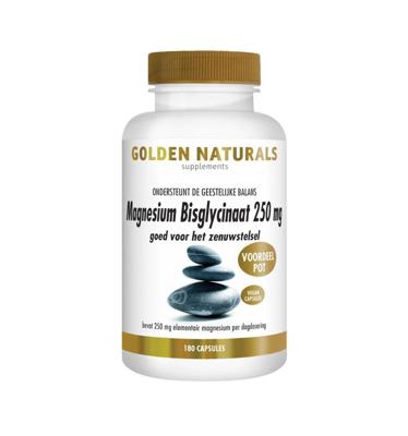 Golden Naturals Magnesium Bisglynaat 250mg Capsules Golden Naturals Magnesium Bisglynaat 250mg Capsules