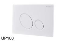 Wiesbaden X10 drukplaat voor inbouwreservoir glans wit - thumbnail