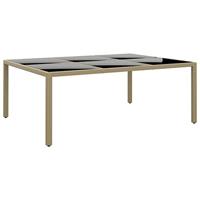 11-delige Tuinset poly rattan beige - thumbnail