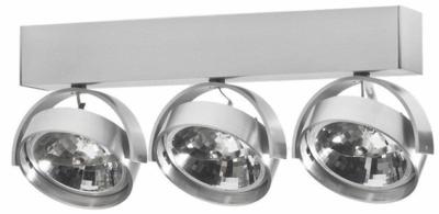 Artdelight 12 volt opbouwspotDutchess 3-lichts, grijs - QR 0003 ALU