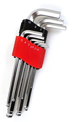 9 Inbussleutels 1,5 tot 10 mm - PRECISIESTEEL