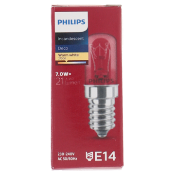 Philips Buislamp helder E14 7W T17 PHILIPS 5122325