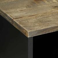 Tv-meubel 80x31,5x46 cm massief mangohout lichtgrijs - thumbnail