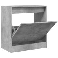 VidaXL Schoenenkast 60x34x63,5 cm bewerkt hout betongrijs - thumbnail