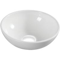 Kimo waskom rond 28 x 10 cm keramiek glans wit - thumbnail