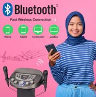 Easy Karaoke EKS828BT Smart Bluetooth Pedestal karaokesysteem met lichteffecten - thumbnail