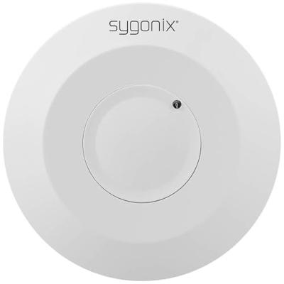 Sygonix SY-6118228 HF-bewegingsmelder Plafond, Opbouw (op muur) 360 ° Relais Wit