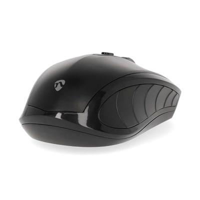 Nedis Muis | Draadloos | 800 / 1200 / 1600 dpi | Instelbare DPI | Aantal knoppen: 4 | Tweehandig - MSWS106BK Nedis Muis | Draadloos | 800 / 1200 / 1600 dpi | Instelbare DPI | Aantal knoppen: 4 | Tweehandig - MSWS106BK