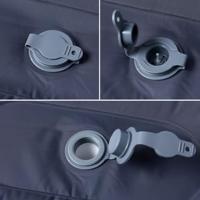 VidaXL Kampeermatras met kussen zelfopblazend 1-persoons grijs - thumbnail