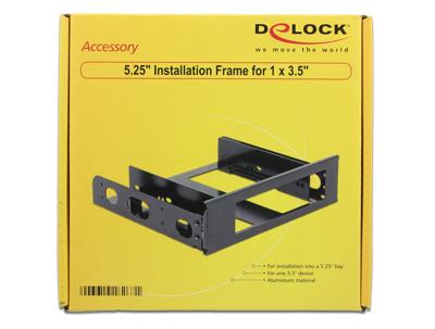Delock 18267 5,25 installatieframe voor 1 x 3,5