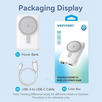 Powerbank Vention FHTW0 Wit 22,5 W Powerbank Vention FHTW0 Wit 22,5 W