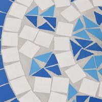 VidaXL Parasolvoet rond 12 kg blauw en wit - thumbnail