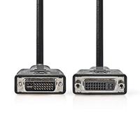 DVI-Kabel - DVI-I 24+5-Pin Male - DVI-I 24+5-Pins Female - 2560x1600 - Vernikkeld - 2.00 m - Recht - PVC - Zwart - Polybag - thumbnail