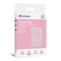 Verbatim Charge n Go Magnetic Wireless Powerbank 10000 mAh Fast Charge, Quick Charge 3.0, USB PD 3.0, Adaptive Fast Charge LiPo USB-C Pink - thumbnail