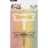 Studio Light • hazel eaton stamp & cutting die dragonfly dragonfly dreams 90x136x1mm 2 pieces - thumbnail