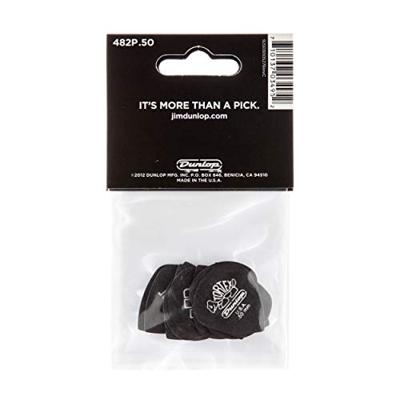 Dunlop Tortex Pitch Black Jazz III 0.50mm 12-pack plectrumset zwart