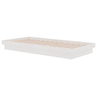 Bedframe massief hout wit 90x190 cm - thumbnail