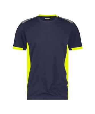 DASSY t-shirt tampico nachtblauw/fluogeel l