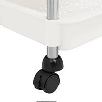 Keukentrolley 5-laags 40x22x116 cm ijzer en ABS wit - thumbnail