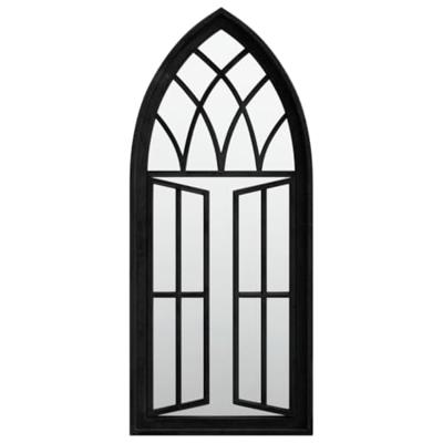 VidaXL Tuinspiegel 70x30 cm ijzer zwart VidaXL Tuinspiegel 70x30 cm ijzer zwart