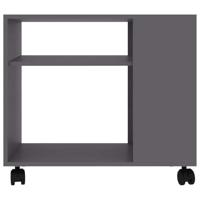 Bijzettafel 70x35x55 cm spaanplaat grijs - thumbnail