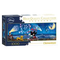 Disney Clementoni panorama puzzel mickey & minnie, 1000st. - thumbnail