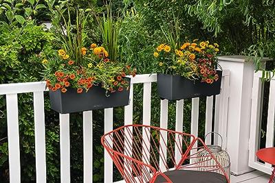 Plantenbak - Lechuza UK - Balconera Color 50 - Leisteen - Rechthoekig - Met waterreservoir - thumbnail