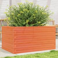 VidaXL Plantenbak 90x60x46 cm massief grenenhout wasbruin - thumbnail