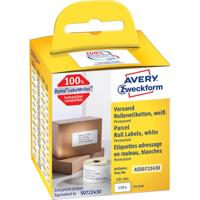 Avery-Zweckform Rol met etiketten 101 x 54 mm Papier Wit 110 stuk(s) Permanent hechtend Verzendetiketten ASS0722430 - thumbnail