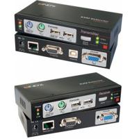 LINDY LINDY Cat.5 KVM Extender Combo 300 KVM-extender PS/2 Via netwerkkabel RJ45 300 m - thumbnail