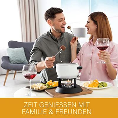 Clatronic FFR 2916 Fondue-friteuse 840 W Met handmatige temperatuursinstelling Wit, Grijs