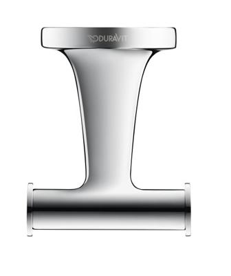 Duravit Starck T Handdoekhaak Dubbel 6x7,6x5 cm Chroom Duravit Starck T Handdoekhaak Dubbel 6x7,6x5 cm Chroom