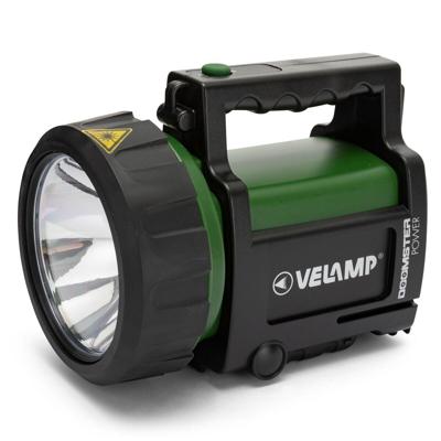 Oplaadbare LED-handspot Velamp DOOMSTER POWER 5 W 350 lm Zwart