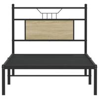 Bedframe zonder matras hout sonoma eikenkleurig 75x190 cm - thumbnail