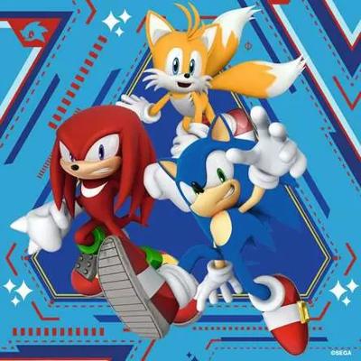 Ravensburger-Puzzels 3x49 stukjes - De avonturen van Sonic-4005555011330-Vanaf 5 jaar - thumbnail
