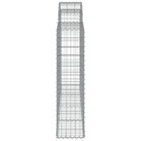 Schanskorf gewelfd 200x30x120/140 cm gegalvaniseerd ijzer - thumbnail